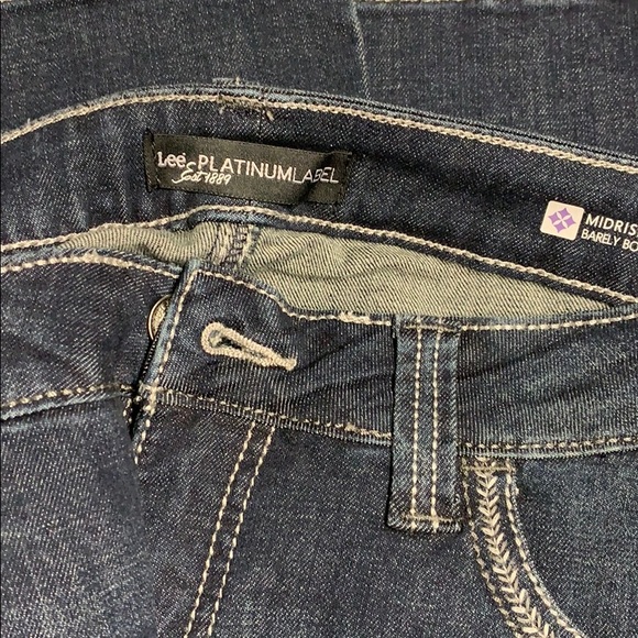 COPY - Lee platinum label midtown boot cut jeans 14short - Picture 3 of 5